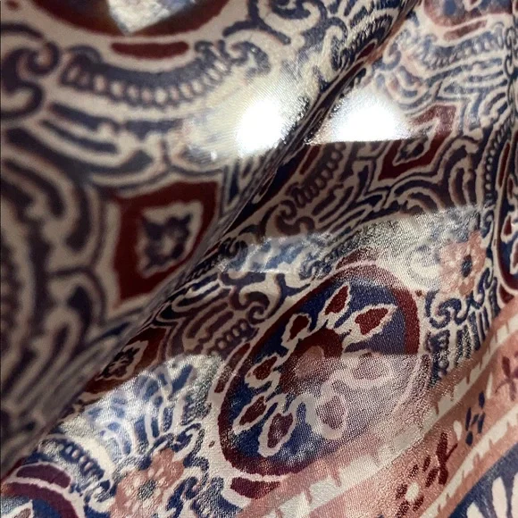 American Rag Cie lightweight sheer boho lace front shirt blouse top size XL - Picture 7 of 13